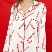 Christmas Satin Festival Printed Homewear Suit