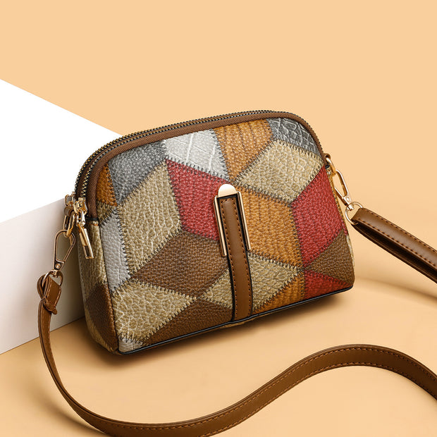 Stylish Double-zipper Cross-body Bags
