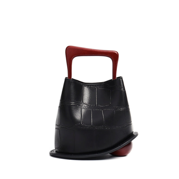 Women Cowhide Leather Portable Bag