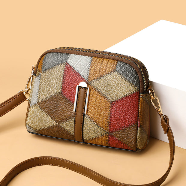 Stylish Double-zipper Cross-body Bags