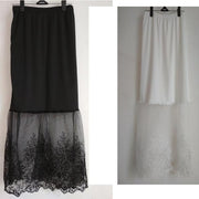 Lace mesh skirt skirt long skirt