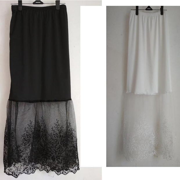 Lace mesh skirt skirt long skirt
