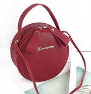 Circular Design leather Handbag
