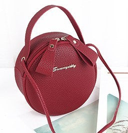 Circular Design leather Handbag