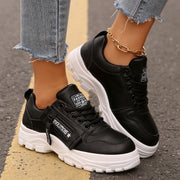 Side-Zipper Design,Thick-soled For Women Sneakers