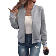 Zipper Pocket Comfort And Casual Women's Long Sleeve Jacket