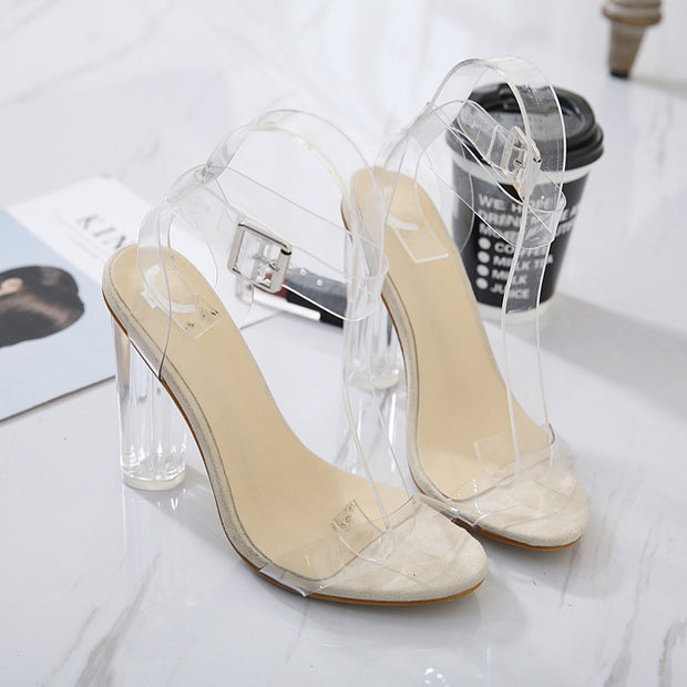 Transparent High Heels Pumps Women sandal