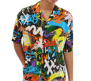 Men's Short Sleeve Printed Shirt Summer Hawaiian Beach Men's Shirt