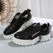 Side-Zipper Design,Thick-soled For Women Sneakers