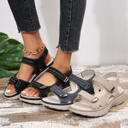 Casual Velcro-design Sandals Summer Comfortable Fish Mouth Sports Sandals Women Lightweight Beach Shoes