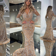 Women's Fishtail  Tassel Elegant Dress