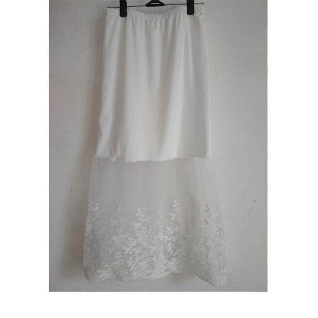 Lace mesh skirt skirt long skirt