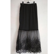 Lace mesh skirt skirt long skirt
