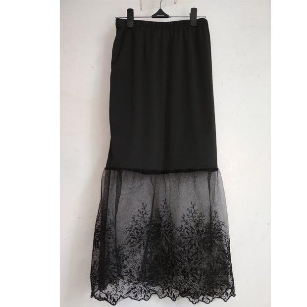 Lace mesh skirt skirt long skirt