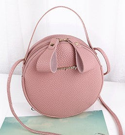 Circular Design leather Handbag