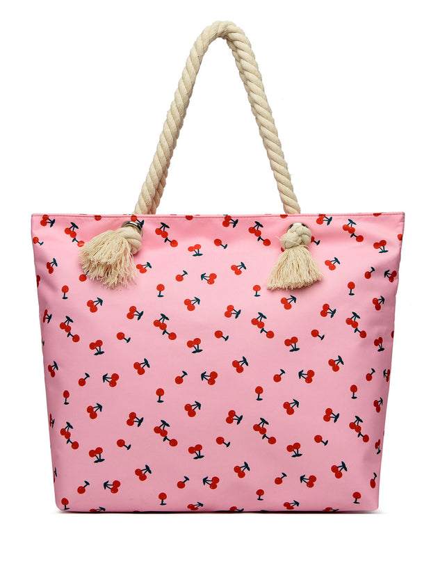 Art Flower Pattern Beach Bags For Women Tote Waterproof and Sand proof