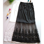 Lace mesh skirt skirt long skirt