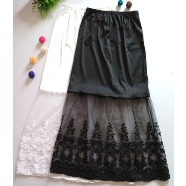 Lace mesh skirt skirt long skirt