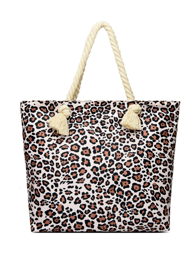Art Flower Pattern Beach Bags For Women Tote Waterproof and Sand proof