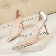 Transparent Rhinestone heel