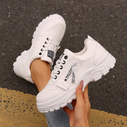 Side-Zipper Design,Thick-soled For Women Sneakers