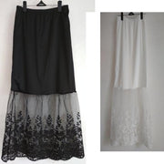 Lace mesh skirt skirt long skirt