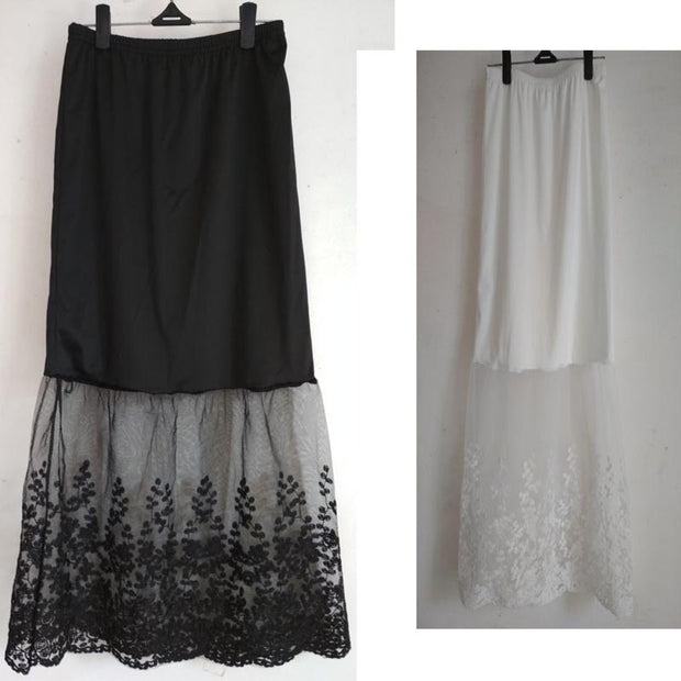 Lace mesh skirt skirt long skirt