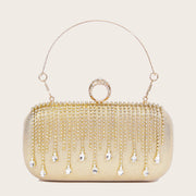 Tassle Diamond Handbag Ladies Wedding Party Portable Chain