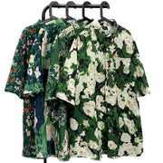 Vintage Oil Painting Floral Shirt For Men