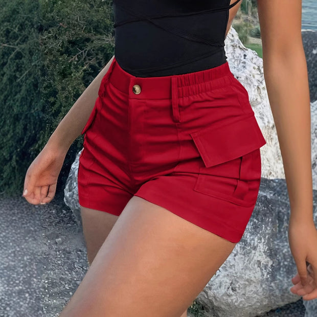Summer American Casual Solid Colour Shorts