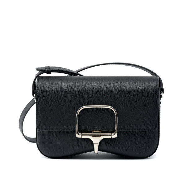 Leather Palm Print Shoulder Bag
