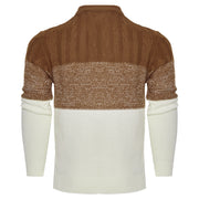 Men's Casual Long Sleeve Cable Knit Pullover Sweater