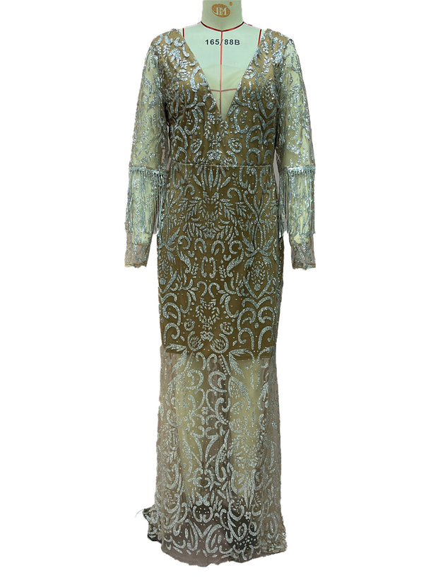 Women's Fishtail  Tassel Elegant Dress