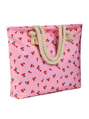 Art Flower Pattern Beach Bags For Women Tote Waterproof and Sand proof