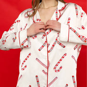 Christmas Satin Festival Printed Homewear Suit