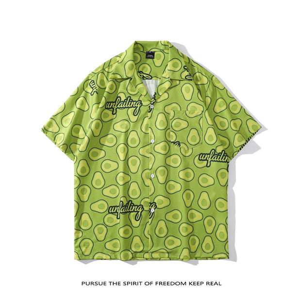 Vintage Oil Painting Floral Shirt For Men