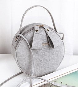 Circular Design leather Handbag