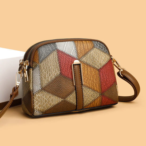 Stylish Double-zipper Cross-body Bags