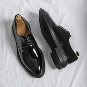 Glossy men fashion Leather Shoes