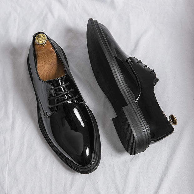 Glossy men fashion Leather Shoes