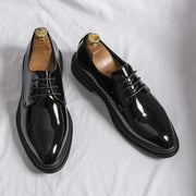 Glossy men fashion Leather Shoes