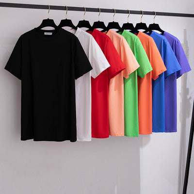 Extra Large Flattering Loose Mid-length Short-sleeved T-shirt For Women