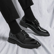 Glossy men fashion Leather Shoes