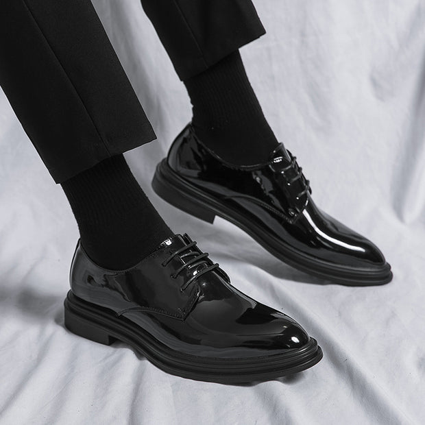 Glossy men fashion Leather Shoes