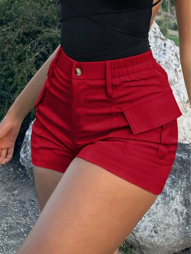 Summer American Casual Solid Colour Shorts