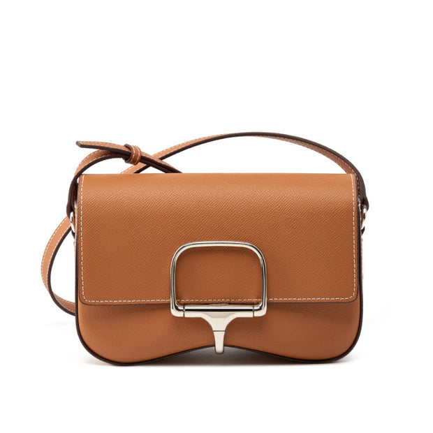 Leather Palm Print Shoulder Bag
