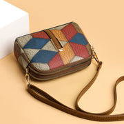 Stylish Double-zipper Cross-body Bags
