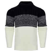 Men's Casual Long Sleeve Cable Knit Pullover Sweater