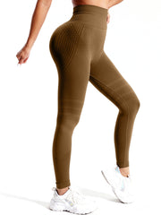 Line Hip Lifting Sport Women's High Waist Stretch Leggings