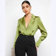 European And American Women's Clothing Minimalist Long Sleeve Shirt